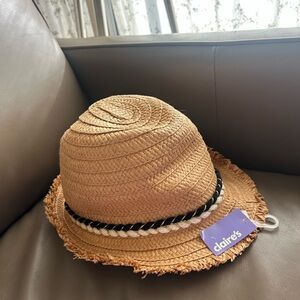 Claire's Kids Straw Hat with Braided Band